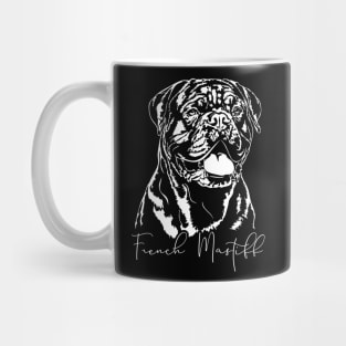 French Mastiff dog lover dog portrait Mug